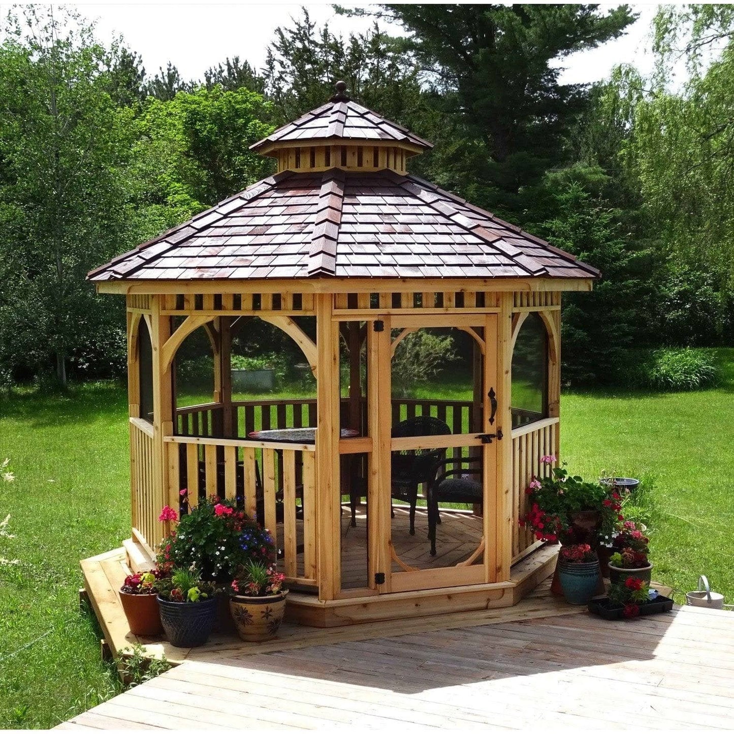 10' Bayside Gazebo with Screen Kit
