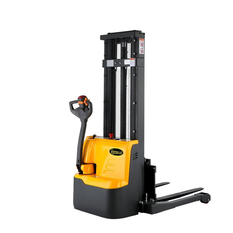 Apollolift Powered Forklift Full Electric Walkie Stacker 2640lbs Cap. Straddle Legs. 118" lifting A-3042 - Backyard Provider