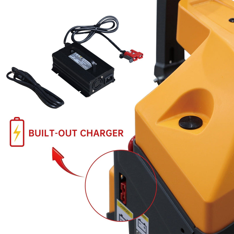 Apollolift Full Electric Pallet Jack With Emergency Key Switch 4400lbs Cap. 48" x27" - A-1030 - Backyard Provider