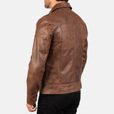 Choco Brown Leather Jacket