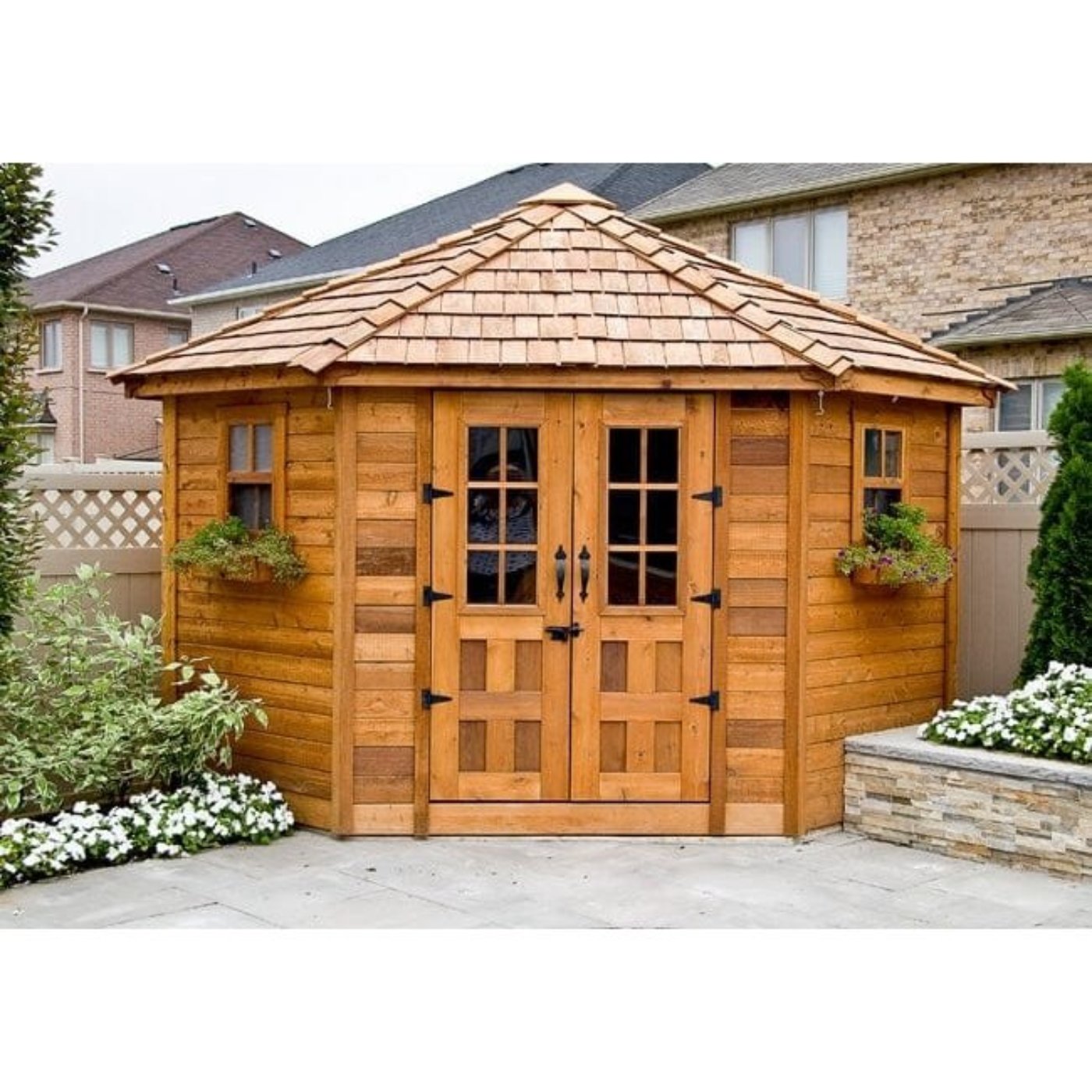 Outdoor Living Today 9'x9' Penthouse Garden Shed Cedar - PEN99