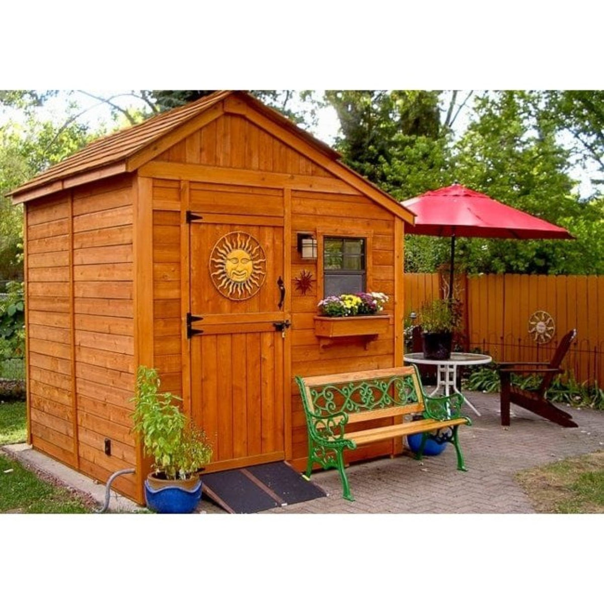 Outdoor Living Today 8'x8' Sunshed Garden Shed - SSGS88