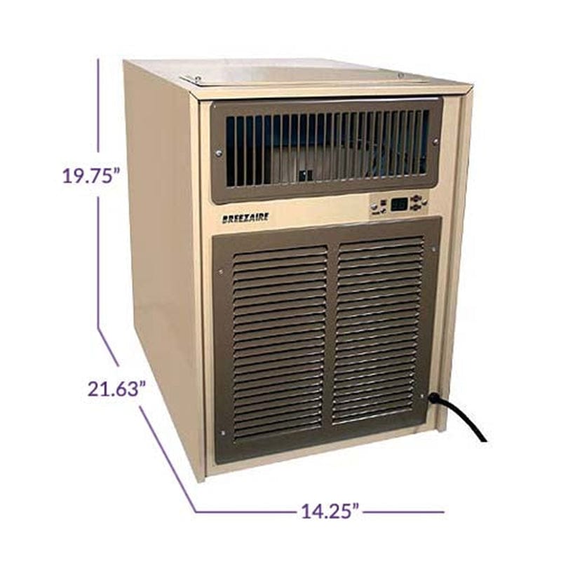 Breezaire WKL3000 Wine Cellar Cooling Unit – 650 Cu.Ft. Capacity - WKL 3000