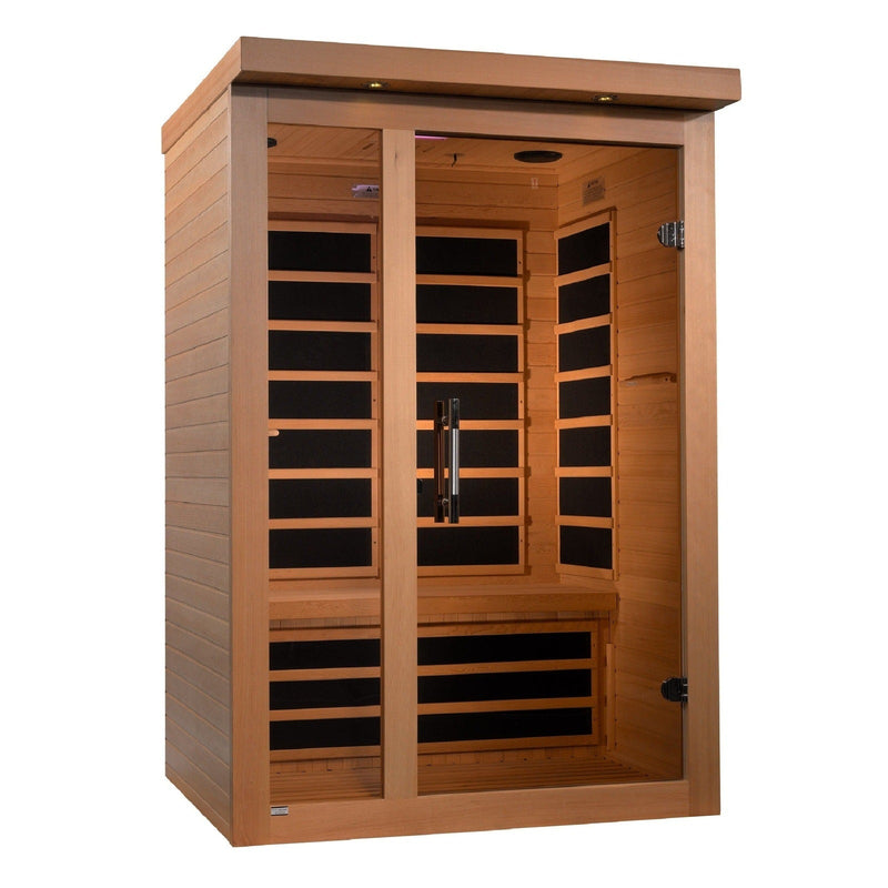 Dynamic Llumeneres 2-person Ultra Low EMF Under 3MG FAR Infrared Sauna Canadian Hemlock