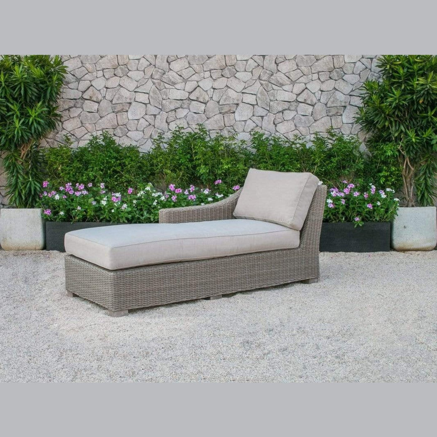 30" Aluminum, Wood, and Rattan Sectional Sofa Set - 282706