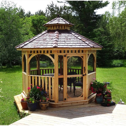 10' Bayside Gazebo with Screen Kit