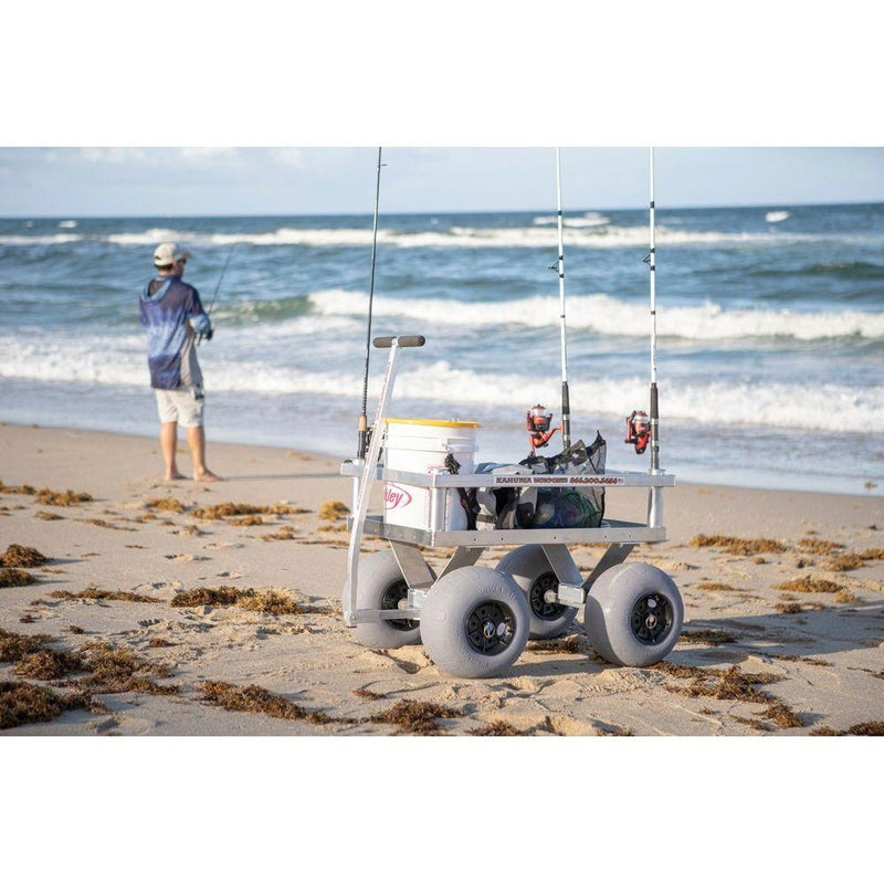 Alumacart Calypso Cruiser Rust Resistant Beach and Fishing Wagon with Rod Holders New